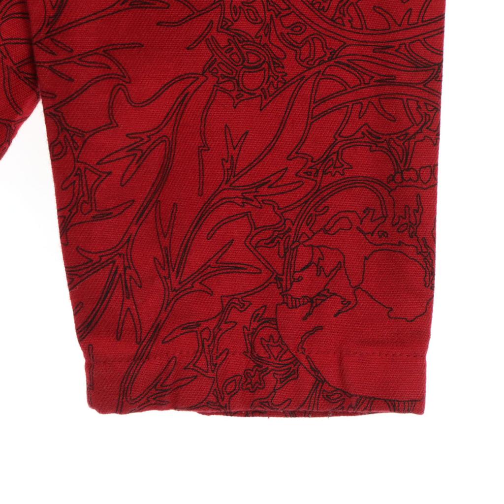 SUSPEREAL made in Japan Skull Pattern Long sleeve Zip jacket L Red Men's Used