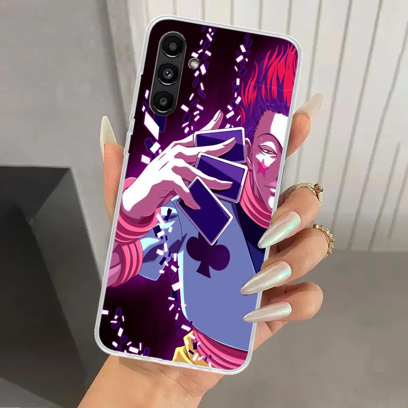 Custodia per telefono Hunter HXH Hisoka per Samsung Galaxy A17 A16 A37 A26 A36 A57 A56 A15 A25 A35 A55 A14 A24 A34 A54 A13 A23 A33 A53 Gala