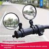 1Pc/2Pcs/4Pcs 360 Degree Electric Scooter Rearview Mirror Rotatable Adjustable Rear View Glass Replacement Wide Angle Convex Surface