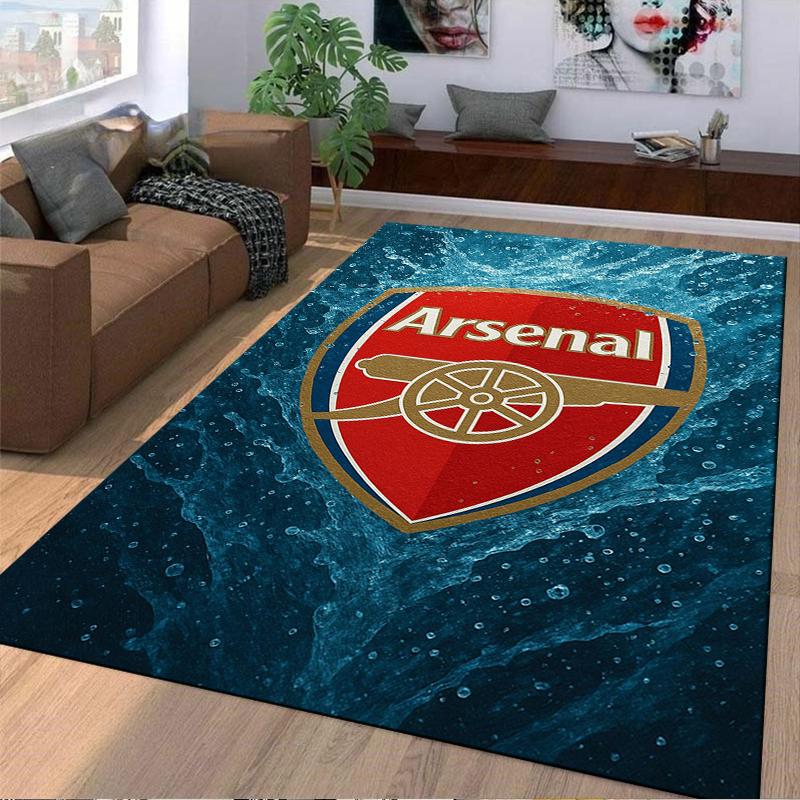 Arsenal Logo Designed Floor Mat, Suitable As a Non-slip Mat for the Living Room or Bedroom Sofa