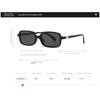 Fashion Retro Rectangle Small Frame Sunglasses For Men And Women Unisex Brown UV Protective Shades