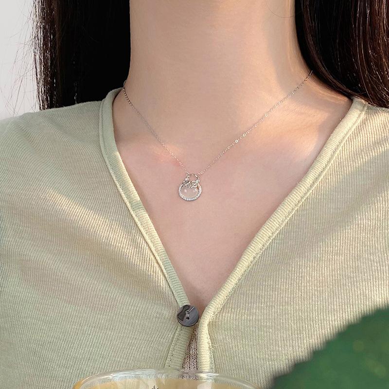 Small and Luxury Ruyi Money Bag Necklace for Women's Birthday Gift Collar Chain