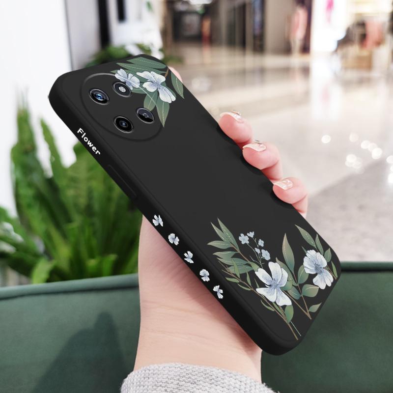Encounter Flowers Phone Case For OPPO Realme  12 11 10 9 9i 8 8i 7 Pro Plus C35 C21Y C25Y C25 4G 5G Liquid Silicone Cover