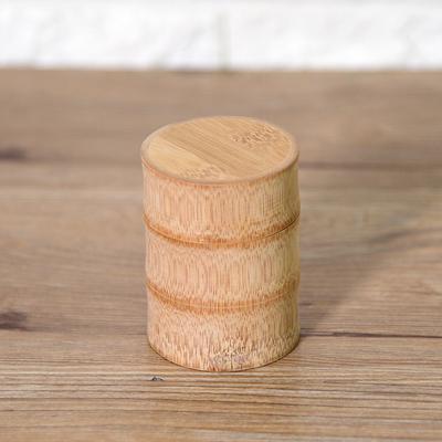 Tragbare Bambus Tee Glas Lagerung Halter Container Box (S)