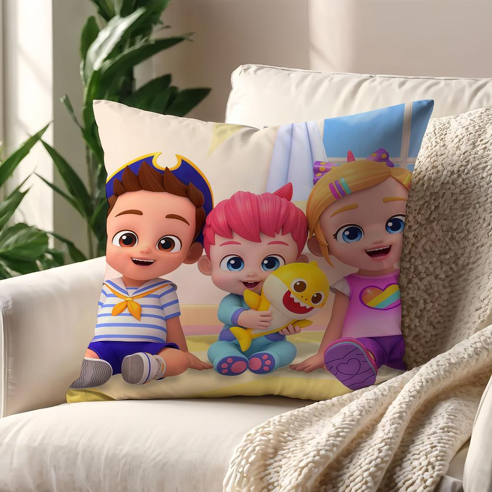 Cartoon B-Bebefinns-S Kawaii Cushion Cover For Pillow Printing Sofa Decoration Home Car Room Coffee Shop Office Nordicsimplicity
