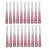20pcs Nail Files Double Sided 180 / 240 Grit Washable Reusable Manicure Tools for Nail Salon Pink
