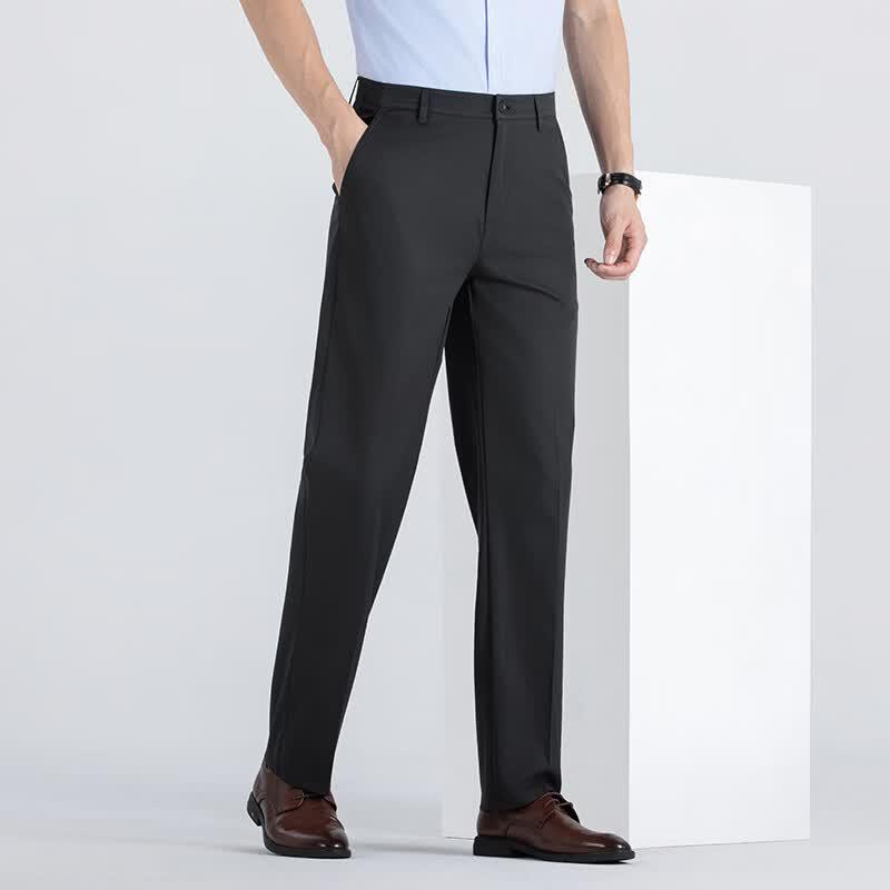 Men's Business Casual Straight Trousers