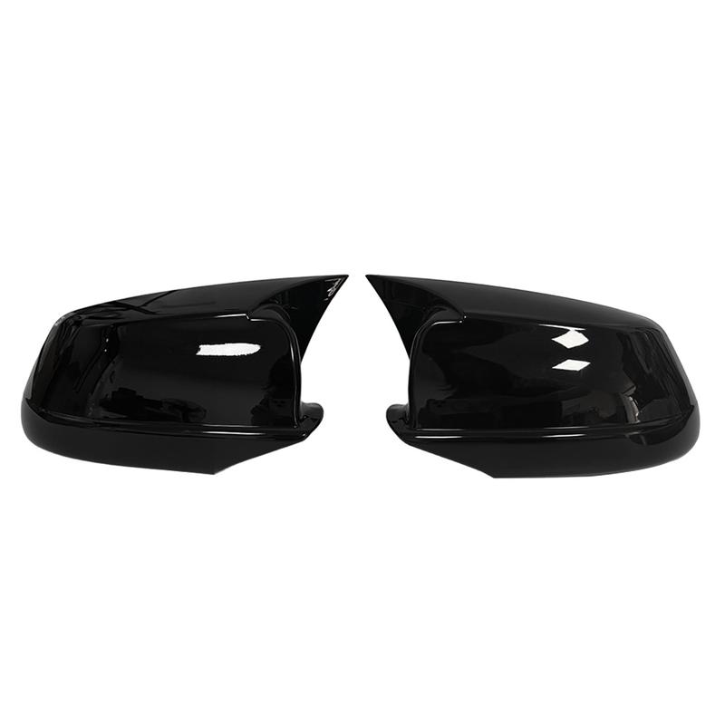 For LHD BMW 5 Series F10 F11 2010-2013 Car Rearview Sticker Side Mirror Cover Wing Cap Exterior Door Case Trim Carbon Black