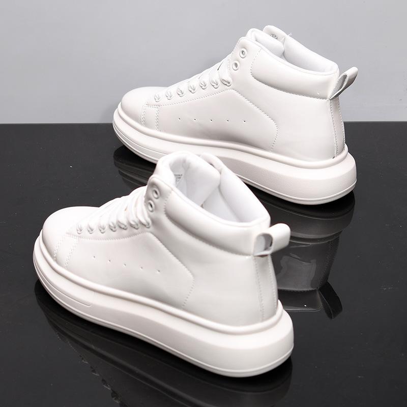 Ботинки Мартинс с высоким голенищем большого размера, осенние, новые, дышащие, нескользящие, повседневные, для защиты труда 35