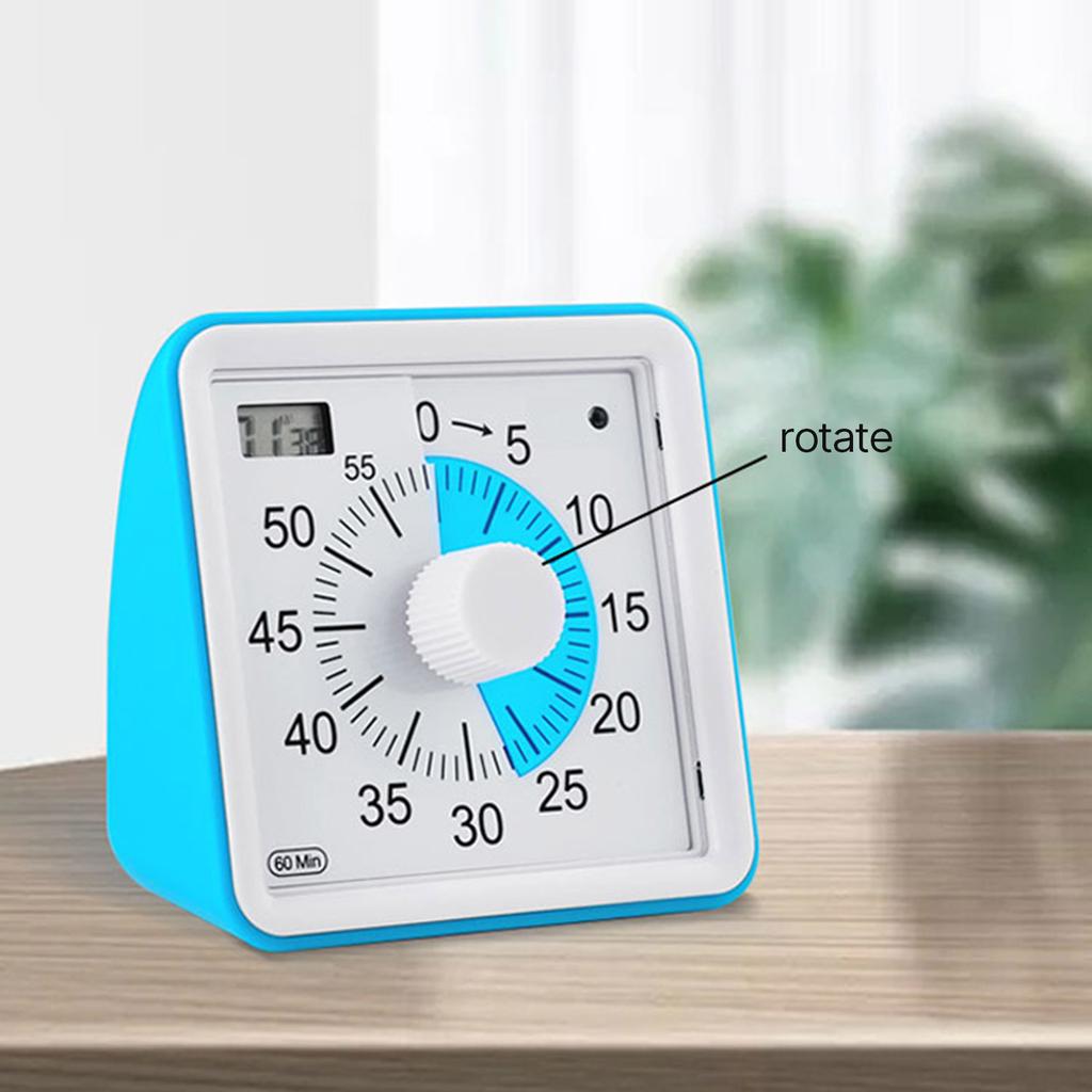 Visual Clock Kitchen Timer Cooking Timer Plastic Material Visual Timer Perfect for Cooking Sleeping Outdoor Activities