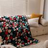 OEING Jacquard Lamb Wool Blanket Shawl