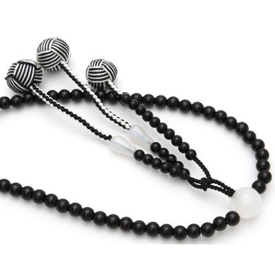 Soka Gakkai Prayer Beads Cool Black Odamaki Brahma Ten Luxury Tassel SGI Prayer Beads Unisex