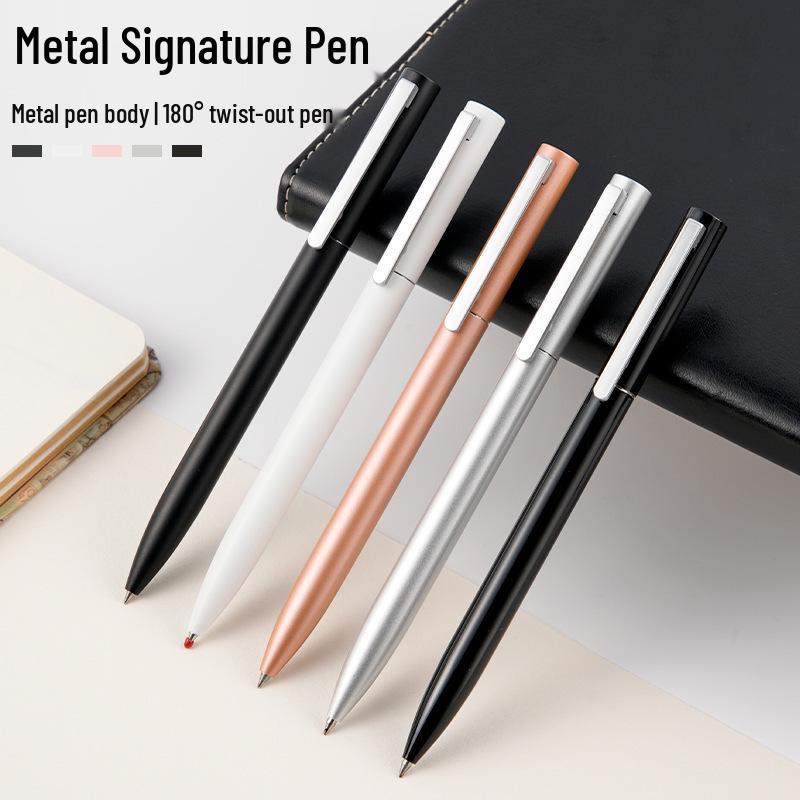 Customizable Xiaomi Metal Signature Gel Pen, Multi-color Rotating Ballpoint for Business, with Option to Add LOGO Gold