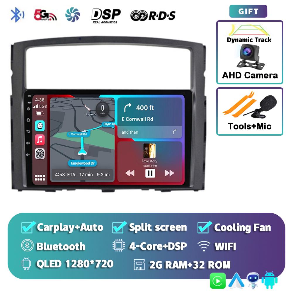 Android 14 Carplay Autoradio Für Mitsubishi Pajero 4 V80 V90 2006 - 2014 Multimedia Video Navigationsplayer GPS Stereo Head Unit