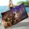 W-World of W-Warcraft Game Big Microfiber Beach Towels Quick Dry Towel Sand Beach Towels Pool Towel for Travel Swim Pool Yoga
