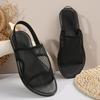 Korean Version Of The New Flat Bottom Breathable Mesh Sandals Women'S Large Size Breathable Beach Cool Slippers
