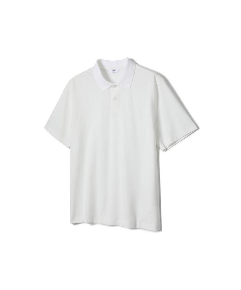 NOTIG Cotton Blend Aerocool Pique T-Shirt White_Oks2T1Ts101A1