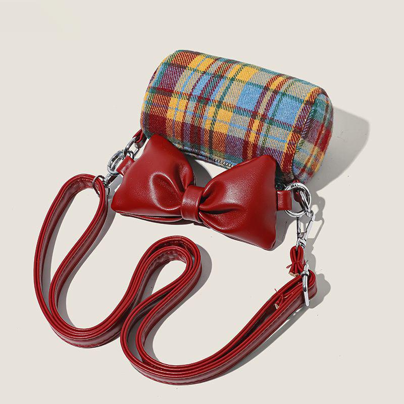 Nylon Bowknot Small Crossbody Bag For Daily Casual Wear