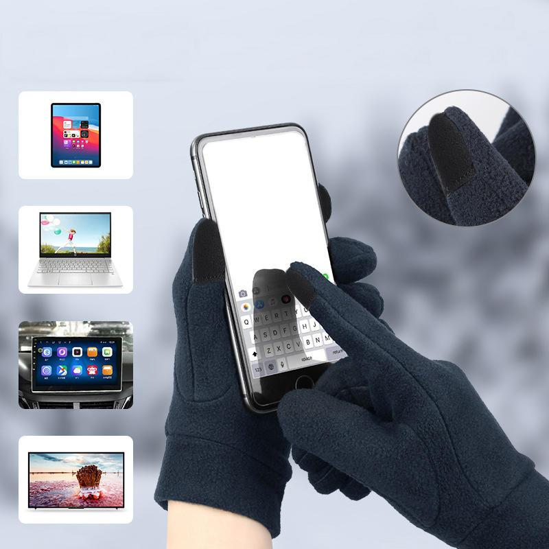Warm Winter Gloves Polar Fleece Cold Weather Gloves Touch Screen Women and Men Thermal Gloves for Running Hiking