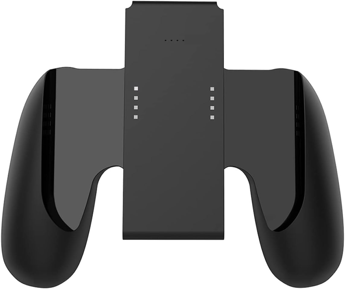 

Зарядная ручка с аккумулятором 2000 мАч, удобная ручка 2-в-1 для контроллера переключателя, индикаторы питания и заряда, защита от перезарядки чёрный