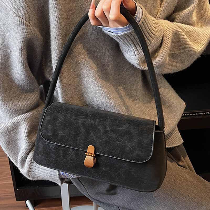 High-end retro underarm bag women's 2025 new commuter handbag fashionable commuter shoulder bag