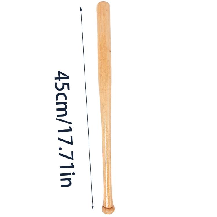 Mini Baseball Bat, 18 Inch Unfinished Small Baseball Bat Unpainted Wood Baseball Bat for Painting Craft Projects Sports