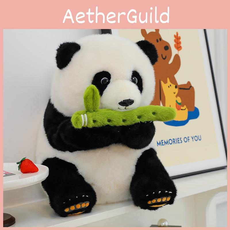 Panda Bamboo Flute Plush Toys Cute Cartoon Childrens Sleep With Dolls Gifts