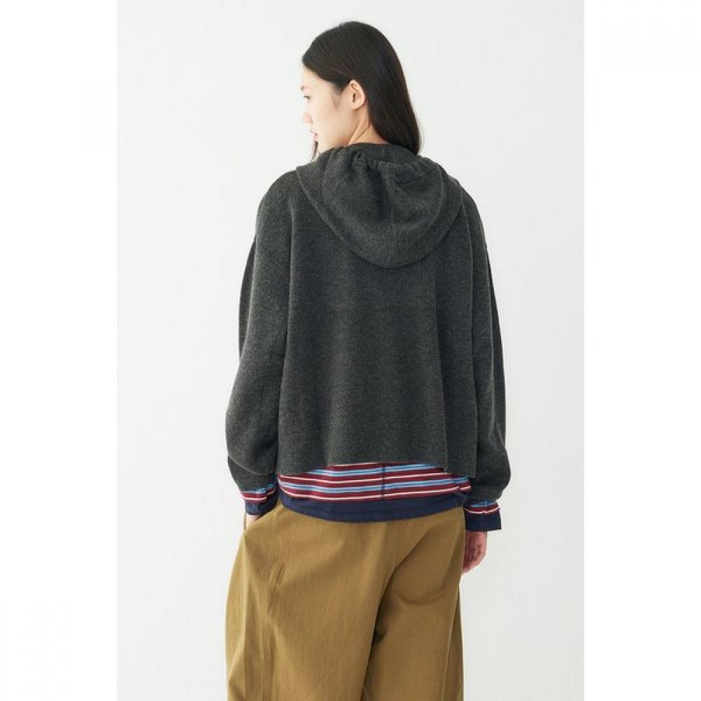 Studio Tomboy Button Up Hooded Cardigan 9176451983