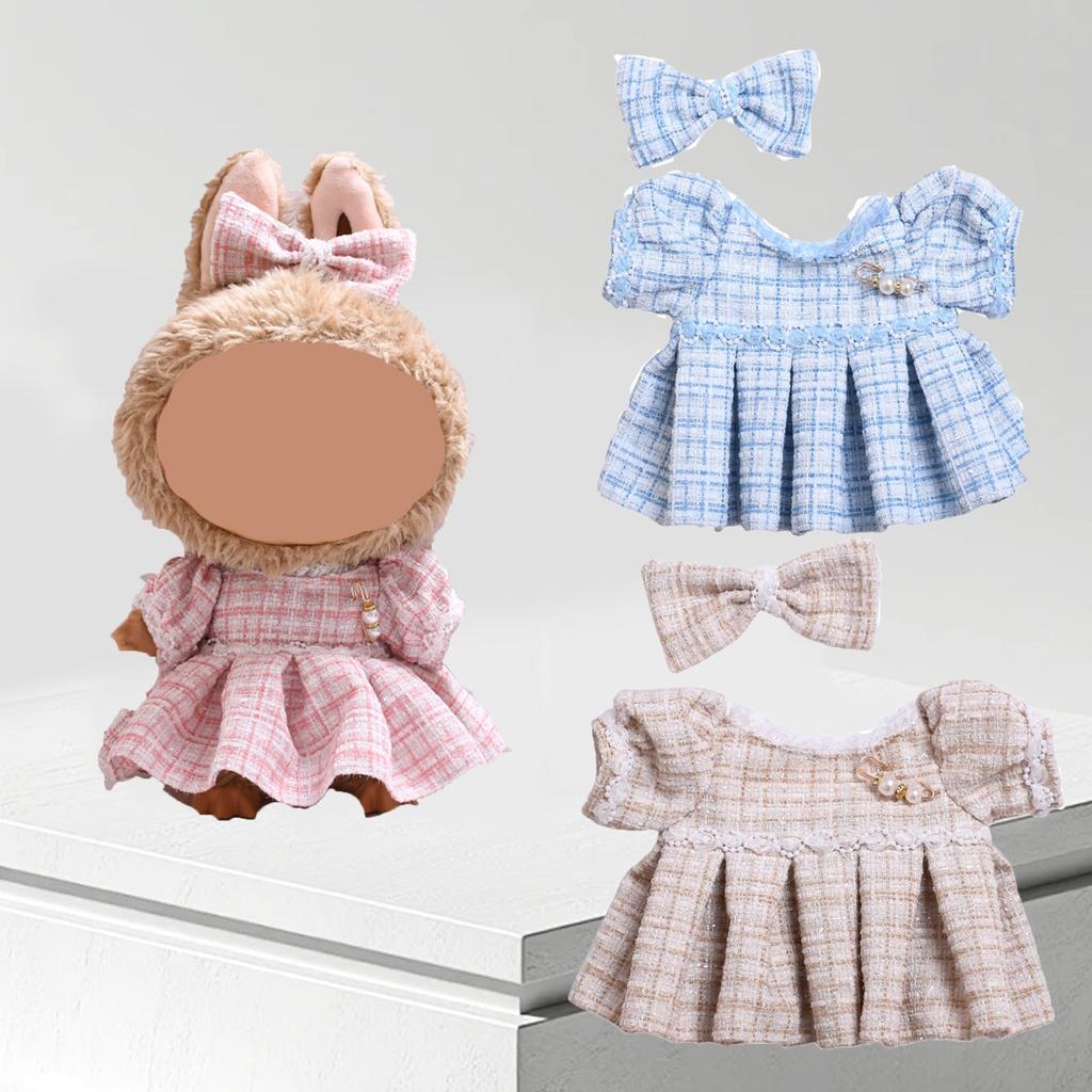 Skirt + Headdress 38cm Creative Doll Accessories (doll Not Included)