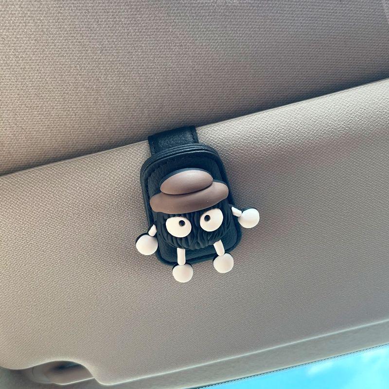Multi-functional Car Sun Visor Sunglasses Holder Clip
