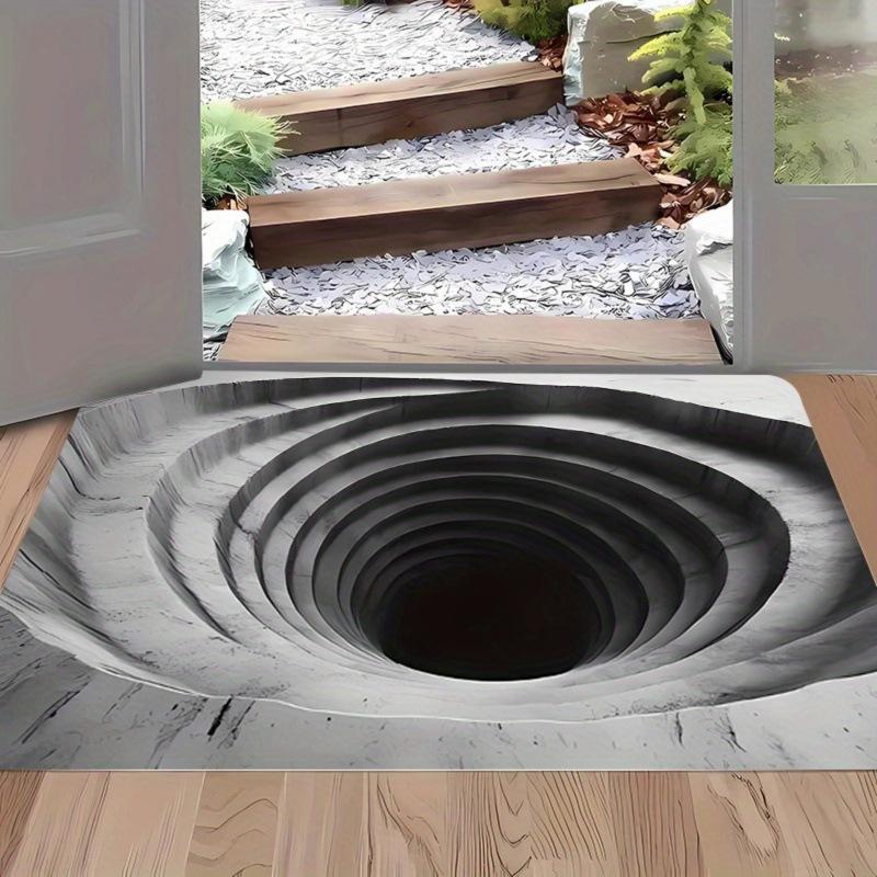3D Stereoscopic Vision Floor Mat, Entrance Foyer Carpet, Dirt-resistant and Easy-to-maintain Crystal Velvet Floor Mat