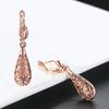 Ethnic Vintage Waterdrop Earrings Rose Gold Wedding Retro Jewelry For Women Brincos DWE787M