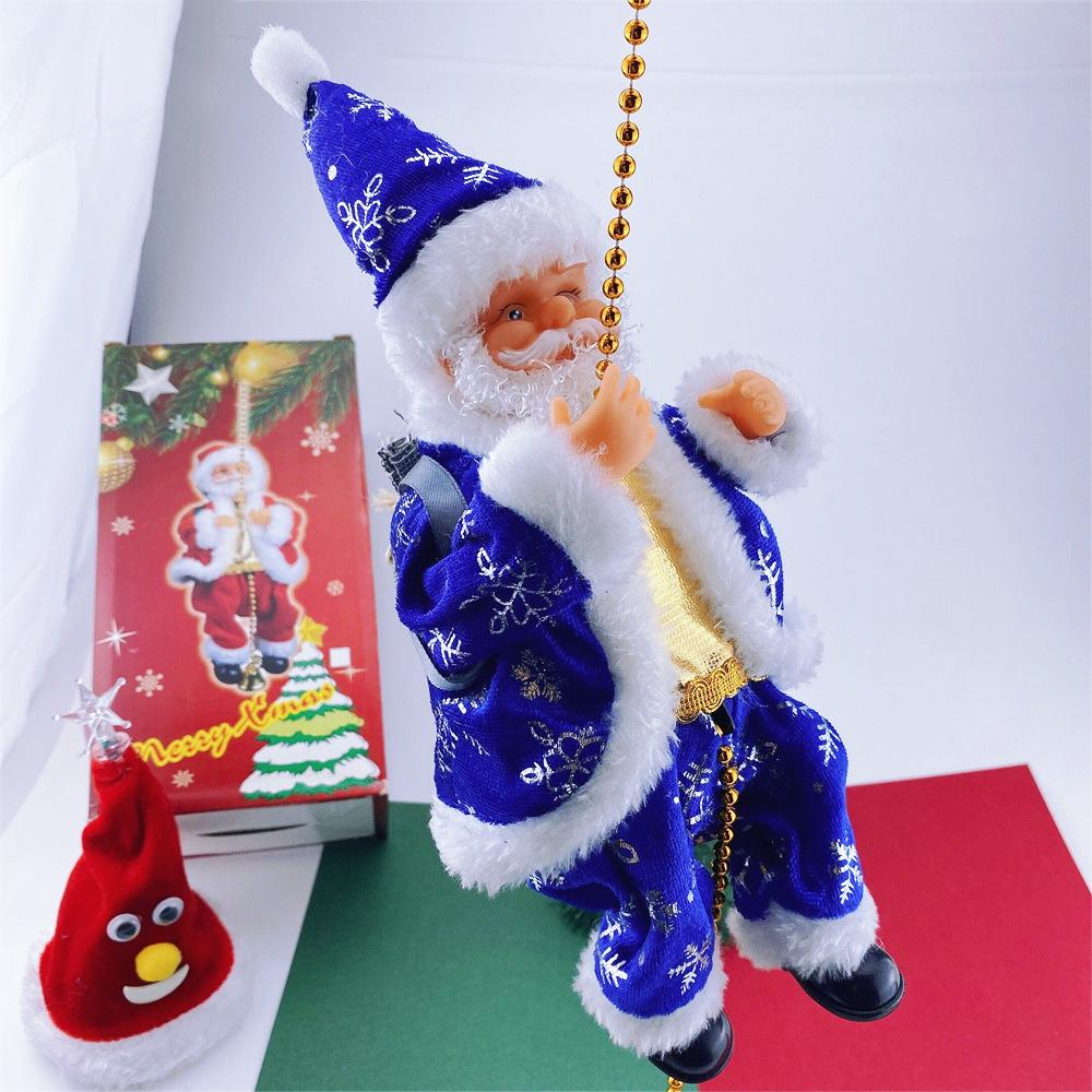 

Electric Santa Claus with Music Climbing Beads - Creative Christmas Gift and Decoration.