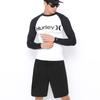 Mens Long Sleeve Rash Guard Top UV Protection Quick Dry Surfing Diving Swimsuit Water Sports