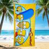 1Pc Simpsons Family Beach Towel, Quick Dry, Multi-Use for Beach Pool Gym Yoga Home Travel, Christmas, Halloween, Xmas Gift S75