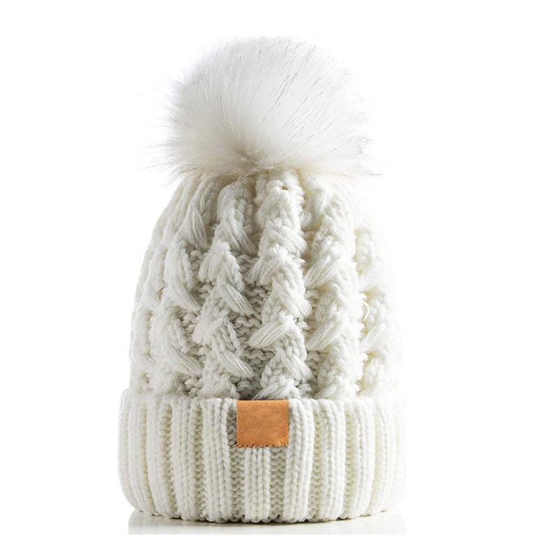 Cozy Winter Wool Hat with Pom-Pom & Velvet Lining for Unisex