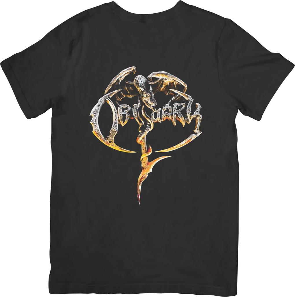 Obituary Music Unisex Fit for Men & Women Quality Cotton T-Shirt Black