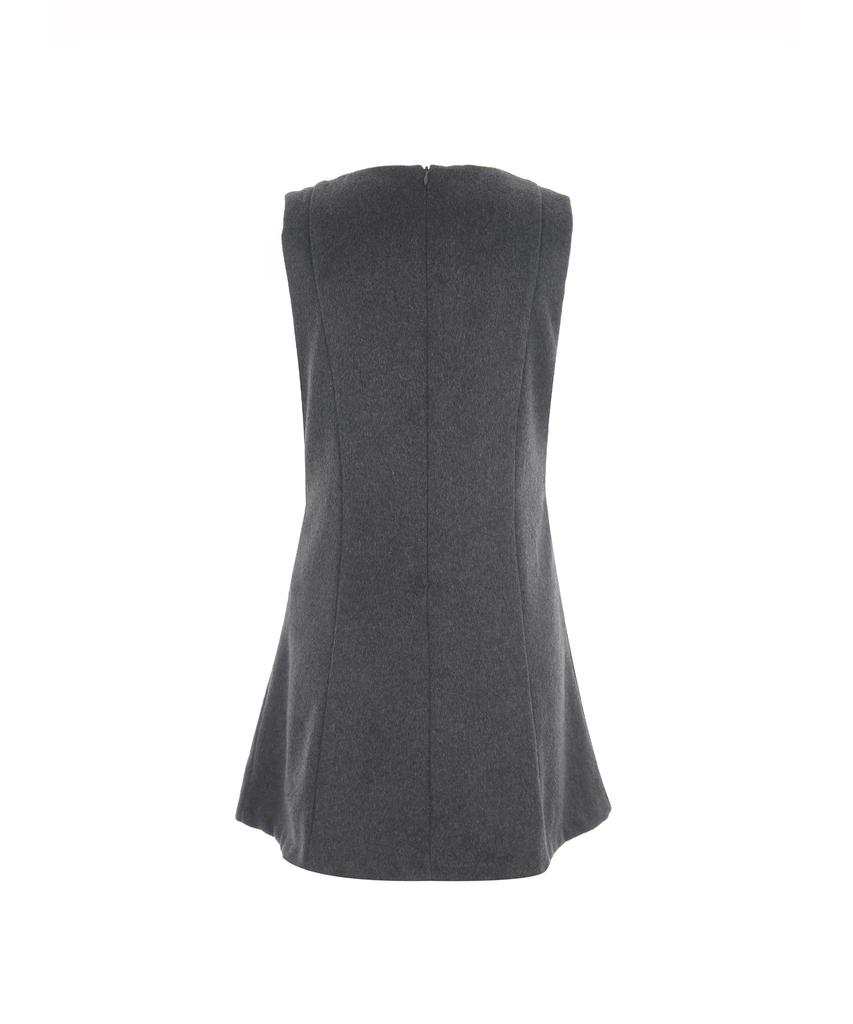 Deobeuleseussiakaibeu Wool Button Mini Dress 003
