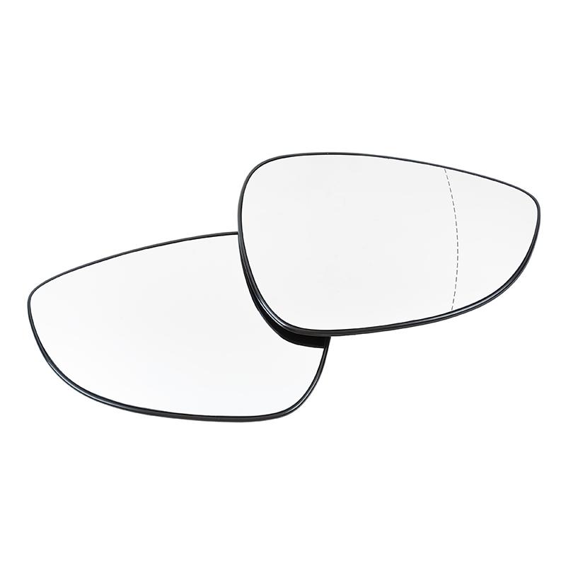 Car Wing Mirror Glass Heated with Backing Plate for Ford Fiesta MK7 2008-2017,Clear Anti-fog Rear View Door Side Mirror Replacement Parts
