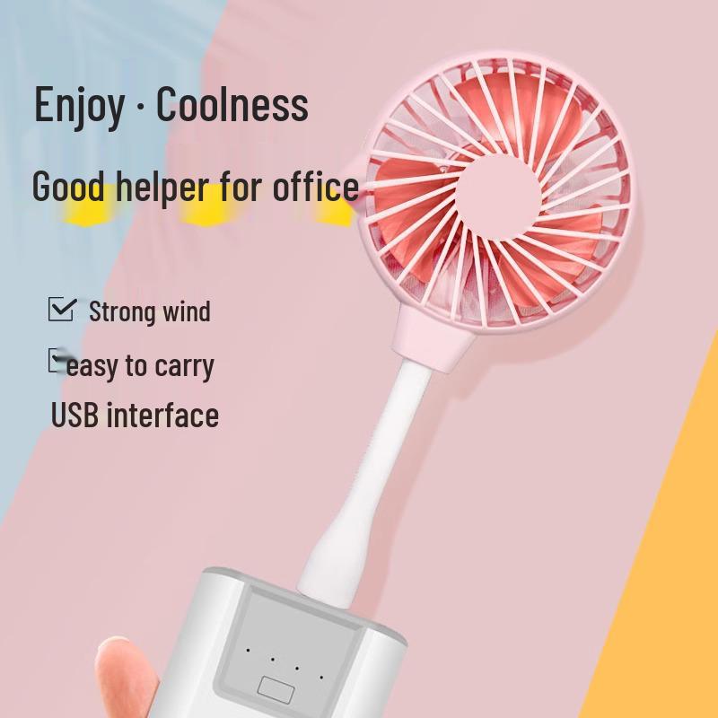 5 Yuan Off USB Handheld Mini Fan: Portable, Plug-in Personal Fan for Outdoor Use