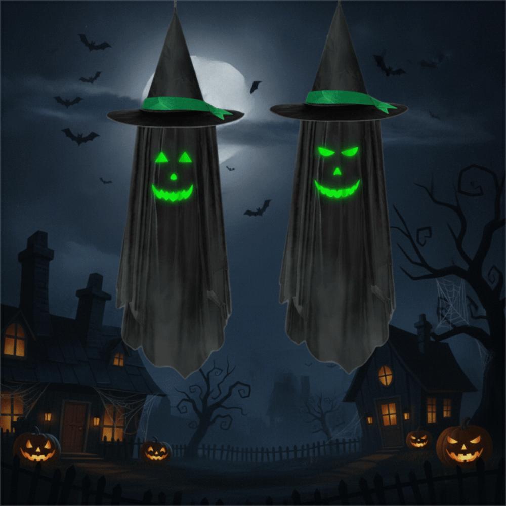 No Power Required Halloween Wizard's Hat Ghost Spooky Ghost Pendant Bar