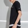 Li Ning Sports Fashion Series Color Block Printed Short Sleeve T-Shirt Men Tops Black AHSR391-2