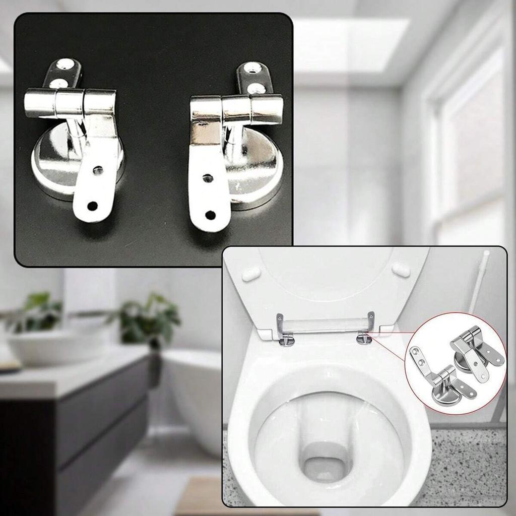 1/4 zestaw Stop Cynku Zawiasy Siedziska Toaletowego Zestaw Zamienny Złącza Pokrywy Okucia Uniwersalne Akcesoria Toaletowe Części Zamienne