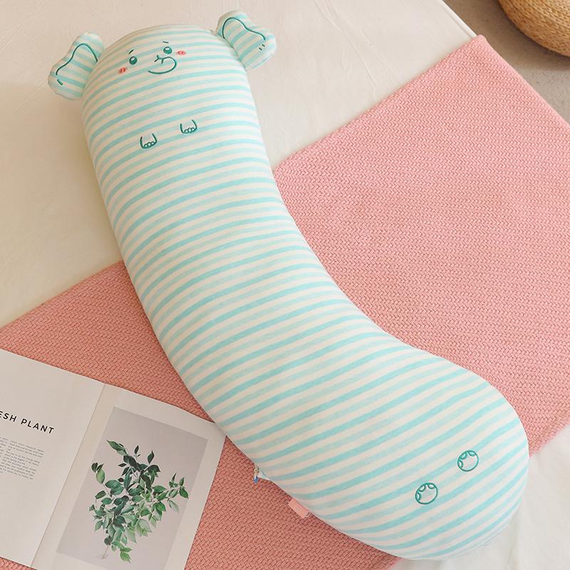 Pure Cotton Air Layer Striped Cartoon Long Strip Pillow Can Be Detached and Washed Independent Inner Liner Sleeping Leg Clamp Pillow