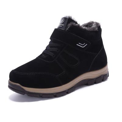 Fashion Men Boots Men Winter Shoes Plus Size  Warm Ankle Botas Hombre For Leather Winter Boots Shoes Men Plush Winter Sneakers Mens 658