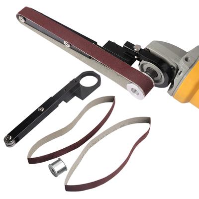 Kit adattatore per nastro abrasivo per levigatrice, convertitore da smerigliatrice angolare a levigatrice a nastro per smerigliatrice angolare da 100 a 125 per lavorazione del legno