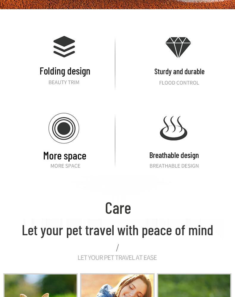 Foldable Breathable Portable Pet Backpack for Cats and Dogs