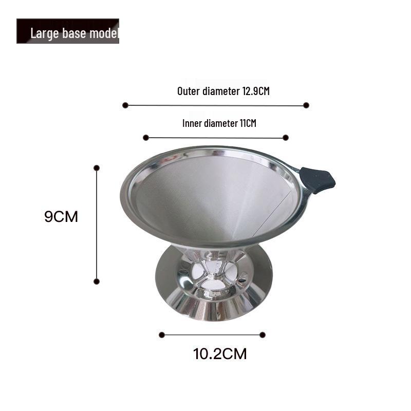 Doppellagiger Edelstahl-Pour-Over-Kaffeefilter-Trichter - Papierlos, zum Tropfen