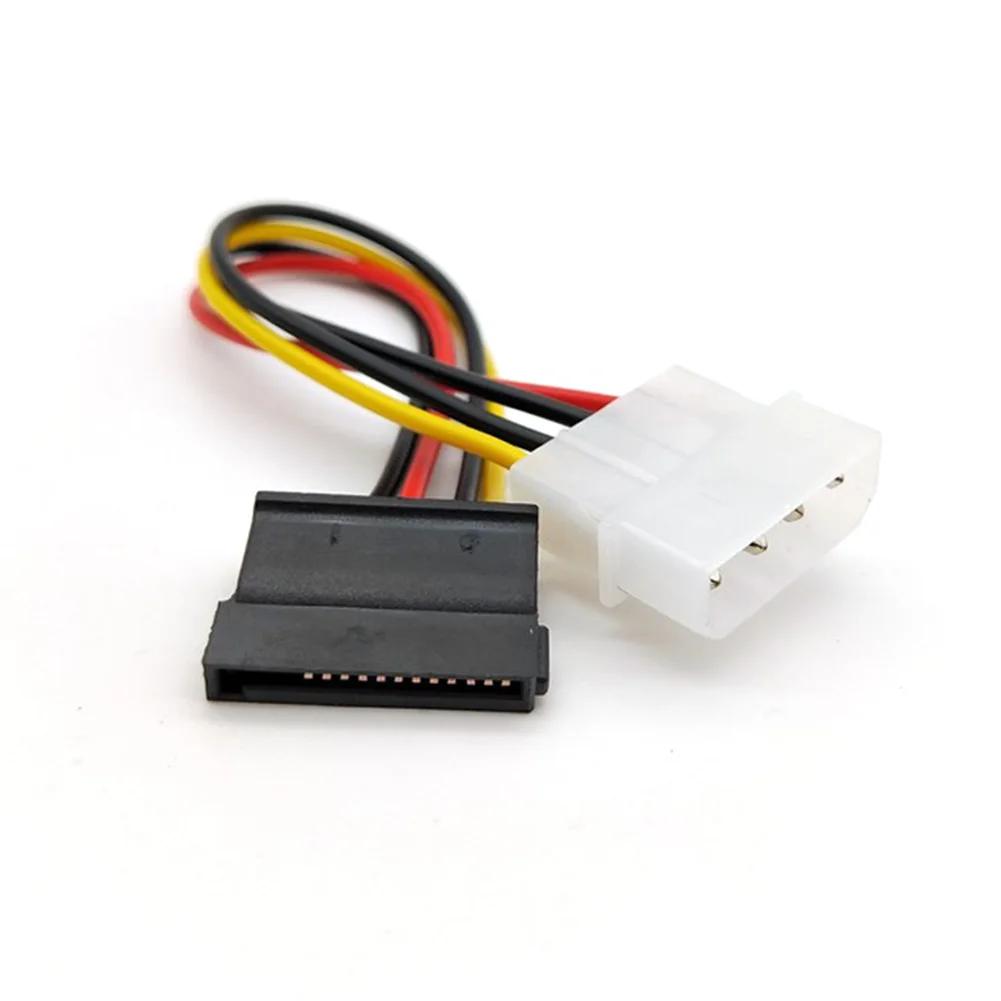 IDE Molex 4 pin to 1 2 3 x SATA Power Cable Serial ATA Y Splitter Hard Driver Dual Extension Cord Adapter Connector