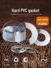 Transparent High-Temperature Resistant PVC Flat Washer - Customizable Round Plastic Spacer